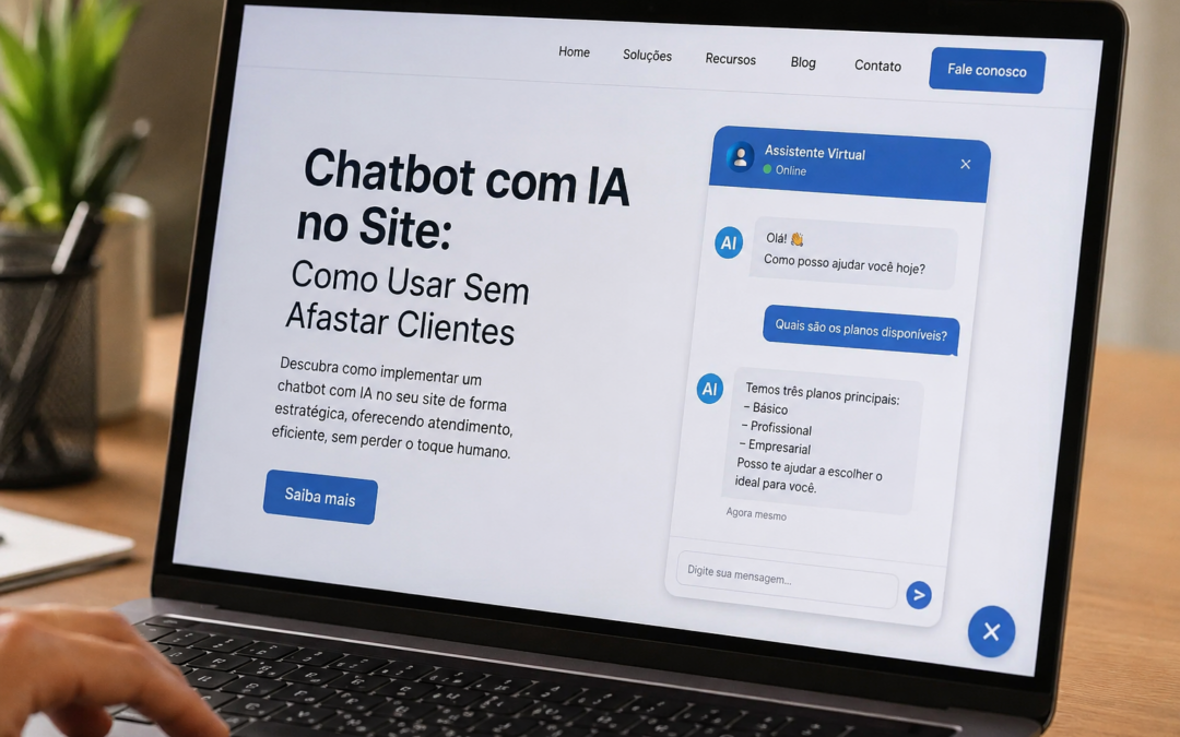Chatbot com IA no Site: Como Usar Sem Afastar Clientes
