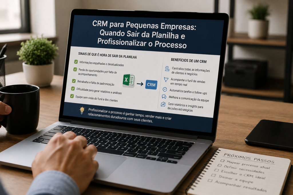 crm para pequenas empresas para profissionalizar vendas e sair da planilha