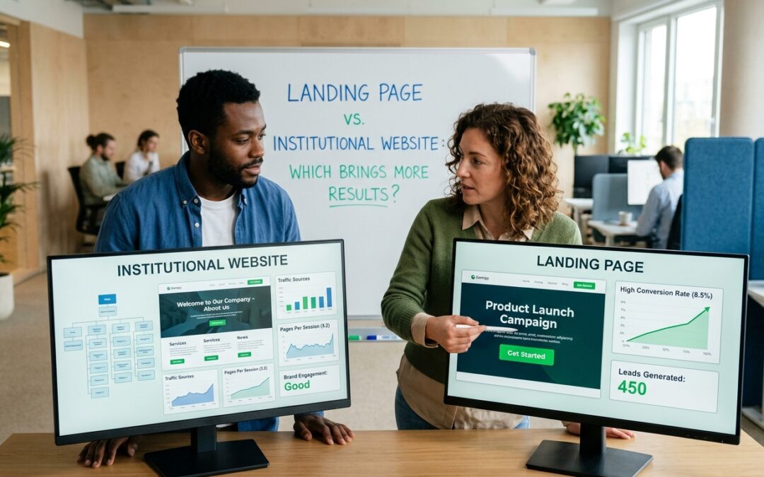 Landing Page ou Site Institucional: Qual Traz Mais Resultado Para Sua Empresa?