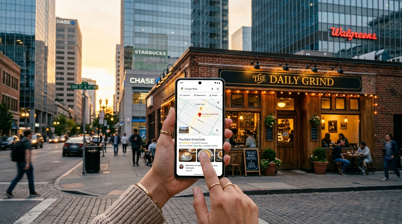 seo para empresas locais competindo com grandes marcas no google maps