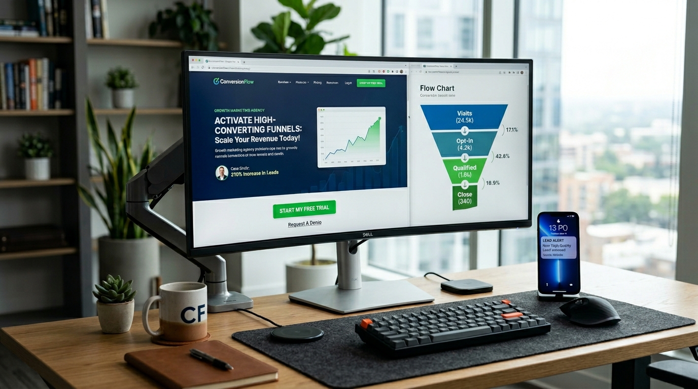 Estrutura de site otimizado para conversão gerando leads e vendas
